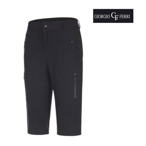 [아놀드파마]조르지오페리 골프 남성 7부 카고 반바지 블랙