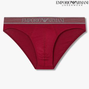 [엠포리오 아르마니 언더웨어]샤이니 로고 밴드 코튼 삼각브리프 (0815311006)