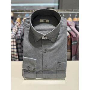 닥스셔츠 밑단일자 일반핏 솔리드 라이크 기모 남방 (DLW3SHCL101G1)