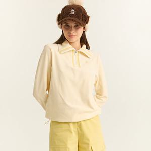 [먼싱웨어]여성 세일러 카라 반집업 티셔츠 옐로우 MQ422LTLO1