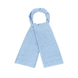 페라가모 52 0121 0776151 간치니 모노그램 자카드 스톨 실크 울 스카프