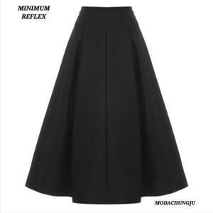 [미니멈]MD 모85% 투 턱 플레어 스커트 MD MXDAWS0100_CJ