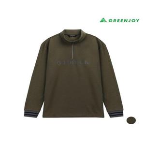 그린조이 세이브존07 남성 골소매배색 솔리드 하프 집업 티셔츠 GF23KL64M5