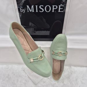 [미소페]By미소페 여성 골드 장식 로퍼 112HT419DH006 LGREEN 3