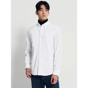 [빈폴멘]브러쉬드 옥스퍼드 솔리드 셔츠  화이트 (BC4X64O251)