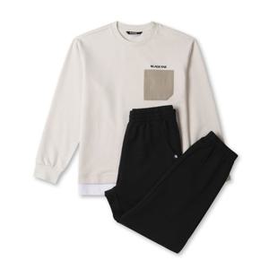 블랙야크 KIDS S 데니 니트 맨투맨세트 1BKSEFU902 CM MI BK