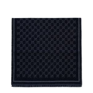 구찌 25FW 다크블루 GG 울 스카프 839035 3GAMQ 1468