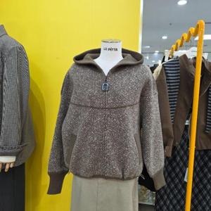 르피타 DP01 사선라그랑  후드집업 L254UJPA02