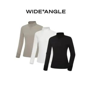 [와이드앵글] WWU23212 CO 사선 하이넥 티셔츠