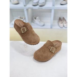 [블리아르]라운드 스웨이드 여성 통굽 블로퍼 4cm BLMD500882