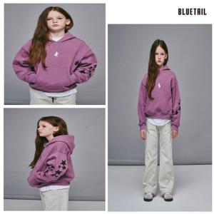 [블루테일]AZI2TS01PK 핑크 소매 별 프린트 후드티