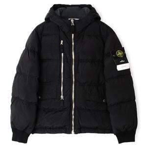 25FW 스톤 나일론메탈 후드 패딩 블랙 K2S154100088 S0019 V0029