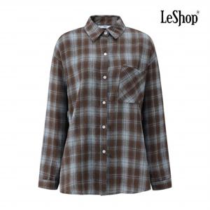 [르샵] 카라넥 체크 패턴 포켓 루즈핏 셔츠 (BPBBL001A)