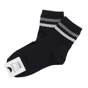 검정 목가는줄 패션양말 여성용 3켤레