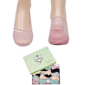 미끄럼방지 레이스 숙녀 망사 덧신0104fv