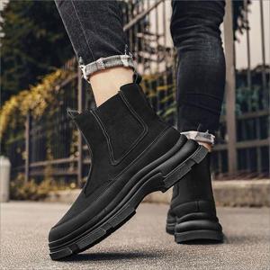 [라일리] Rly 남성 끈없는 워커 아웃솔 스티치 편한 단목 부츠