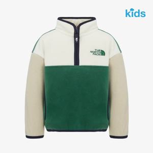 노스페이스 키즈 NT7LR56T 그린 캠프아웃 플리스 아노락