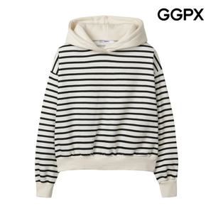 [지지피엑스]스트라이프 후드 기모 맨투맨 티셔츠 GPATS020F