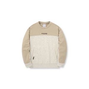 디스커버리키즈긴팔티 BQK DKTR52046-IVM 키즈 컬러 배색 트레이닝 기모 맨투맨