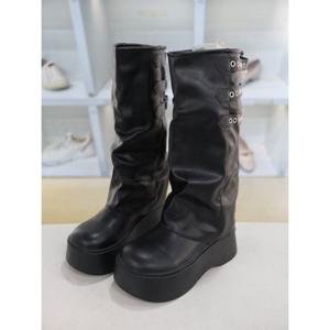 [코디엘루]통굽 캐주얼 여성 워머 롱부츠 8cm CDMD500960