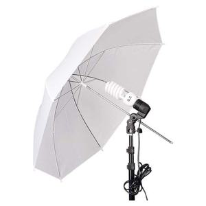 조명 우산 화이트 113cm 엄브렐라 LED라이트 플래시