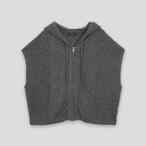 [코데즈컴바인] 잔꽈배기 후드 니트 베스트 (CKD-VT385WB)
