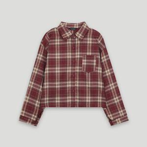 [코데즈컴바인] 스트링 크롭 체크 셔츠 (CKD-SH385WB)