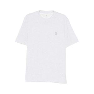 브루넬로 쿠치넬리 반팔 티셔츠 M0B138440CA417 LIGHT GREY