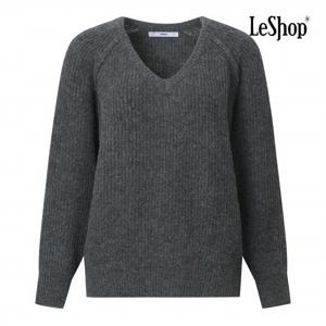 [르샵] V넥 하찌 사면 래글런 울 니트 (BPBKP021A)