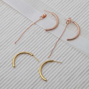 14K GF 골드필드 핀 투웨이 드롭 귀걸이 2종 택1