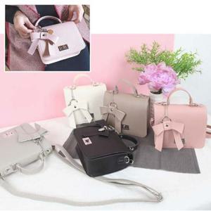 HRL 리본장식 여성 미니크로스 핸드백 캐주얼 토트백