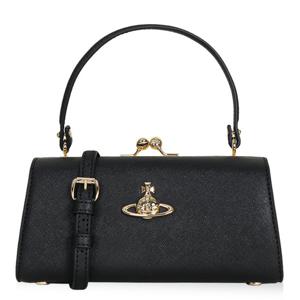 비비안웨스트우드 25FW 여성 돌 XL 프레임 펄스 토트백 블랙 4B01000QW S0021 N402