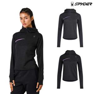 [스파이더] 여성 러닝 기모 후드 티셔츠 SPKWCNHD281W