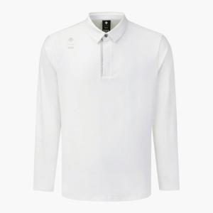 데상트골프티셔츠 VQA DQ32MFTL83-BWTG 시그니처 자카드 Y에리 긴팔티 / Bright White