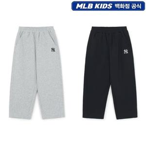 MLB키즈 베이직 스몰로고 기모 스트레이트 팬츠 (7APTB1056)