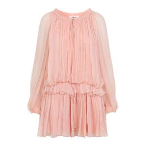 [CHLOE] 라프리마 여성 숏 실크 미니 원피스 CH26SRO020016L6 Nude Neutrals /8