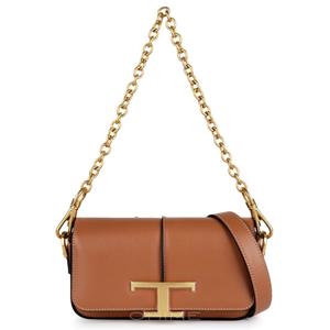 [오늘발송] 토즈 숄더백 타임리스 TSA 체인 미니 브라운 XBWTSAR0100