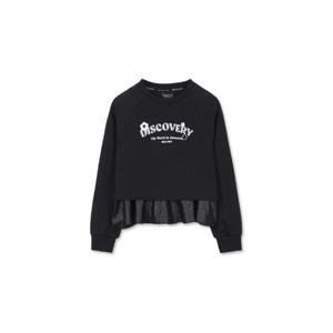 디스커버리키즈긴팔티 TQT DKMT85056-BKS 여아 레이어드 기모 맨투맨