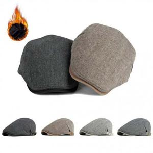 헌팅캡 남성 모자 기모 중년 겨울 골프모자