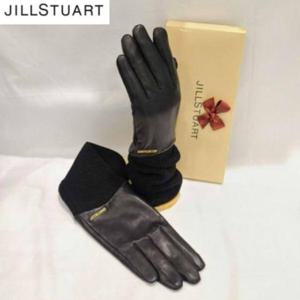 질스튜어트 GBS2061H손목 니트 롱콤비 여성 가죽장갑