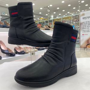 [에스콰이아]여성 퍼 미들 부츠 PFDWSB6I8BK HSFT1A GN