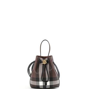 [스크래치] 버버리 미니 TB 버킷 16 다크버치브라운 8066213 S1