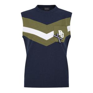 파리게이츠골프조끼 NQC 521E1SV301_NA 여성 쉐브론 원 포켓 니트 베스트