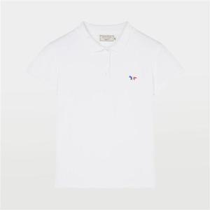 메종키츠네 트리컬러 폭스 패치 폴로 반팔 티셔츠 DW00202KJ7002
