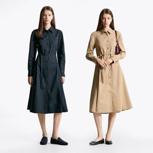 [공식][타미힐피거] 미디 셔츠 원피스 2종 택1 (T22F6WOP301WL1)