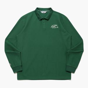 [먼싱웨어] 남성 긴팔 카라 티셔츠 딥그린 MR121PTL22