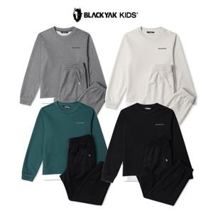 [블랙야크키즈]신축성우수한 긴팔맨투맨티셔츠+스트레이트팬츠 세트 [1BKSESV907]