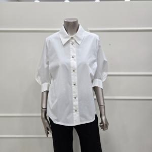 [미니멈]MZAAWB1230WH 벌룬 5부 블라우스