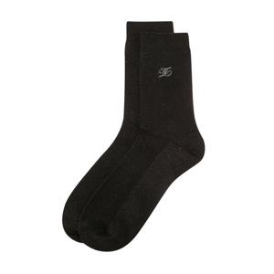 닥스 골프 여성 26SS PREMIUM 블랙 메탈사 중목 양말 DNSS6E301BK