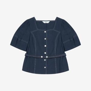 베스띠벨리 세이브존01 하트넥라인블라우스 BKBAF2438